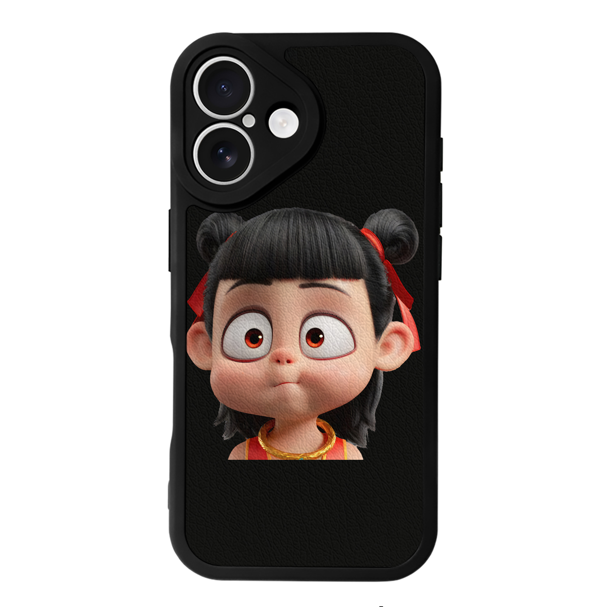 （画像用） Ne Zha 2 ナタ 魔童の大暴れ 【iPhone 16シリーズ対応】シリコンスマホケース（レザー調） 材質：シリコン